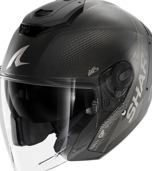 Shark RS JET Carbon Speed-Tech Mat DAK> Jethelmen|Bluetooth Helmen
