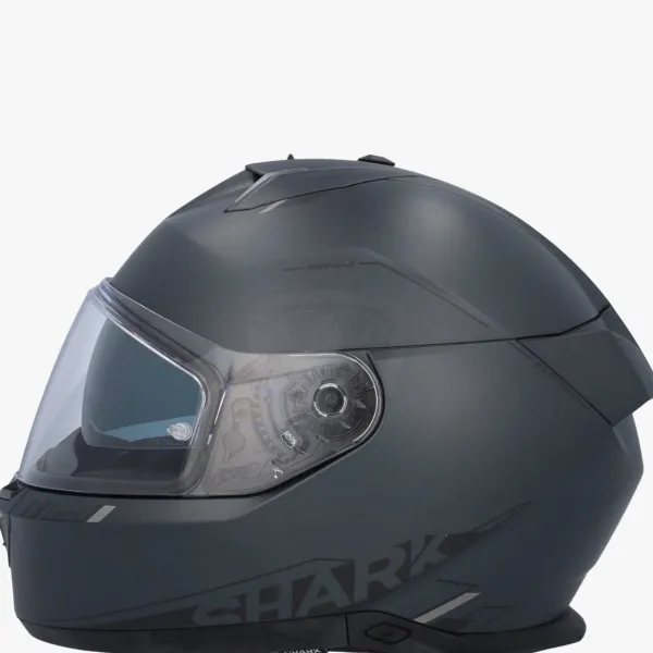 Shark Skwal I3 Blank SP Mat Anthracite/Black/Silver AKS> Integraalhelmen|Helmen Met Zonnevizier