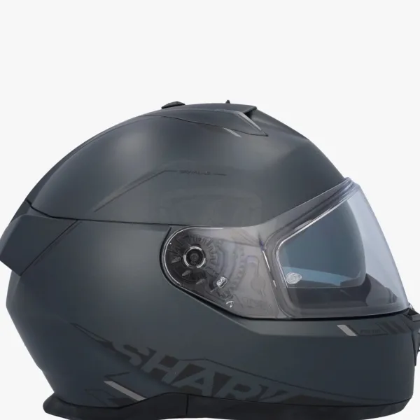 Shark Skwal I3 Blank SP Mat Anthracite/Black/Silver AKS> Integraalhelmen|Helmen Met Zonnevizier