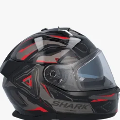 Shark Skwal I3 Linik Black/Anthracite/Red KAR> Integraalhelmen|Helmen Met Zonnevizier