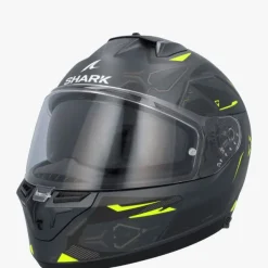 Shark Skwal I3 Linik Mat Anthracite/Yellow/Black AYK> Integraalhelmen|Helmen Met Zonnevizier
