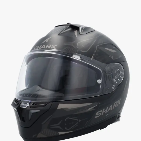 Shark Skwal I3 Linik Mat Black/Anthracite/Anthracite KAA> Integraalhelmen|Helmen Met Zonnevizier