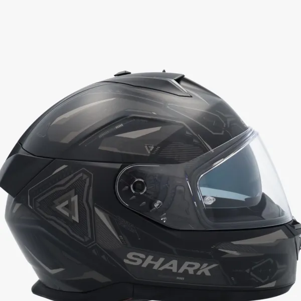 Shark Skwal I3 Linik Mat Black/Anthracite/Anthracite KAA> Integraalhelmen|Helmen Met Zonnevizier