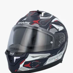 Shark Skwal I3 Linik Mat Blue/White/Red BWR> Integraalhelmen|Helmen Met Zonnevizier