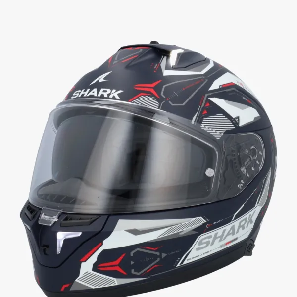 Shark Skwal I3 Linik Mat Blue/White/Red BWR> Integraalhelmen|Helmen Met Zonnevizier