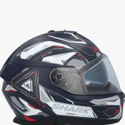 Shark Skwal I3 Linik Mat Blue/White/Red BWR> Integraalhelmen|Helmen Met Zonnevizier