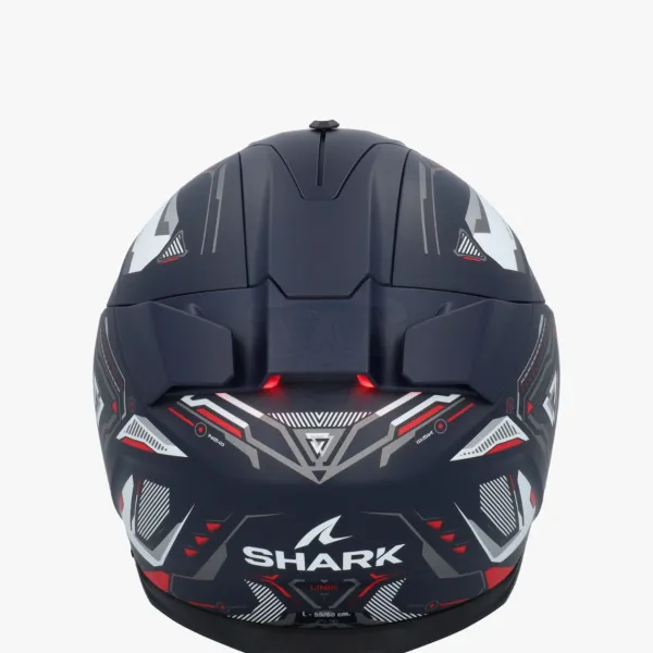 Shark Skwal I3 Linik Mat Blue/White/Red BWR> Integraalhelmen|Helmen Met Zonnevizier