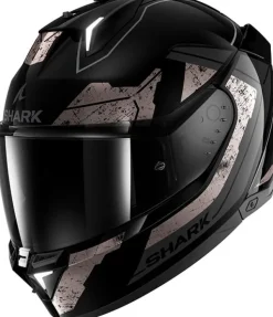 Shark Skwal I3 Rhad Black/Chrom/Anthracite KUA> Integraalhelmen|Helmen Met Zonnevizier