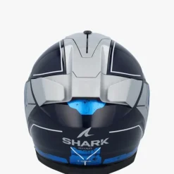 Shark Skwal I3 Rhad Blue/Chrom/Silver BUS> Integraalhelmen|Helmen Met Zonnevizier