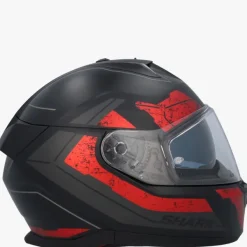 Shark Skwal I3 Rhad Mat Black/Chrom/Red KUR> Integraalhelmen|Helmen Met Zonnevizier