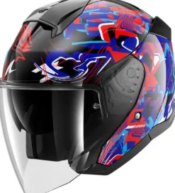 Shark Skwal Jet Pranz KBR> Jethelmen|Bluetooth Helmen
