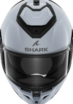 Shark Spartan GT Pro Blank Light White Glossy W03> Integraalhelmen|Helmen Met Zonnevizier