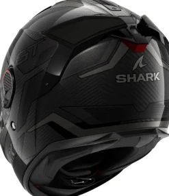 Shark Spartan GT Pro Ritmo Carbon Anthracite Chrome DAU> Helmen Met Zonnevizier|Race Helmen