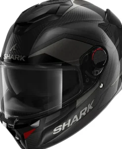 Shark Spartan GT Pro Ritmo Carbon Anthracite Chrome DAU> Helmen Met Zonnevizier|Race Helmen