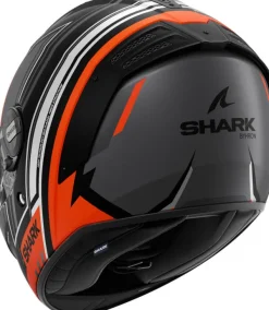 Shark Spartan RS Byhron Mat Black/Orange/Chrome KOU> Integraalhelmen|Helmen Met Zonnevizier