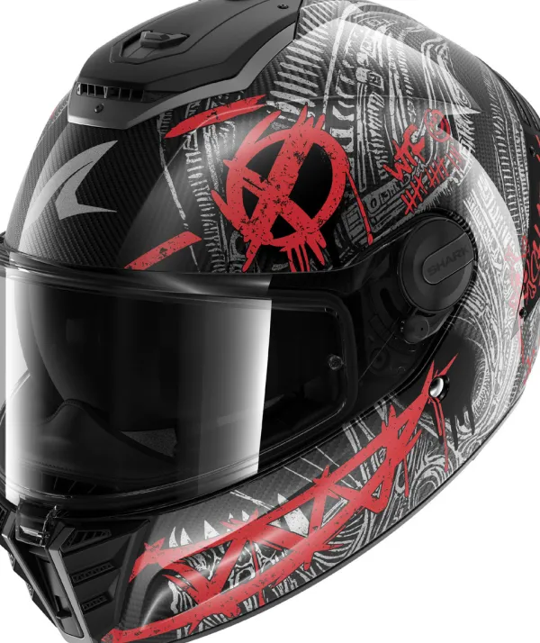 Shark Spartan RS Carbon Shiever DAR> Integraalhelmen|Bluetooth Helmen