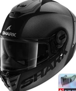 Shark Spartan RS Carbon Skin Mat Visor In The Box DMA> Helmen Met Zonnevizier|Race Helmen