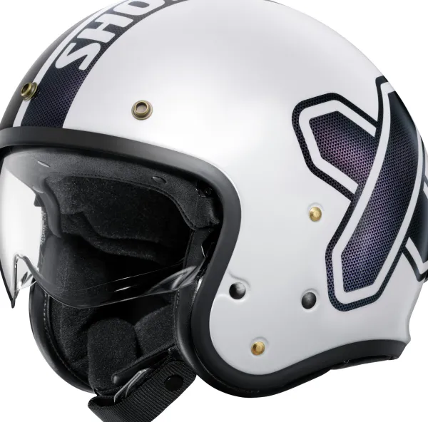 Shoei J.O2 Crosslogo TC-6> Retro Helmen|Helmen Met Zonnevizier