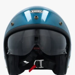 Shoei J.O2 Laguna Blue> Retro Helmen|Helmen Met Zonnevizier