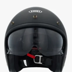 Shoei J.O2 Matt Black> Retro Helmen|Helmen Met Zonnevizier