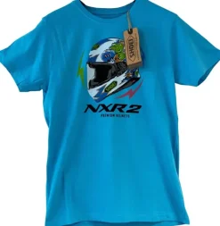 Shoei T-Shirt NXR2 MURAL BLUE - MAN NXR2 Mural Blue Man> Motor Merchandise