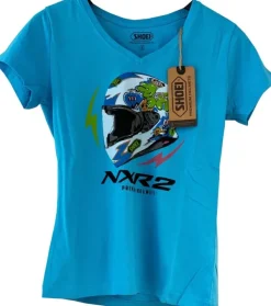 Shoei T-Shirt NXR2 MURAL BLUE - WOMAN NXR2 Mural Blue Woman> Motor Merchandise