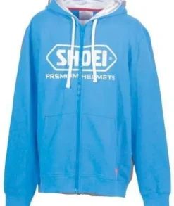 Shoei Zip Hoody Blue> Motorhoodies|Motor Merchandise