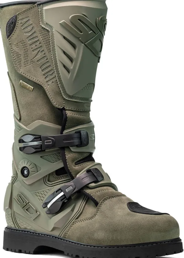 SIDI Adventure 2 GoreTex Boots Matt Green 199>Heren Heren Motorlaarzen|Adventure Motorlaarzen