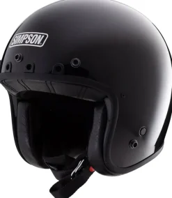 Simpson Chopper Solid Black 06> Jethelmen