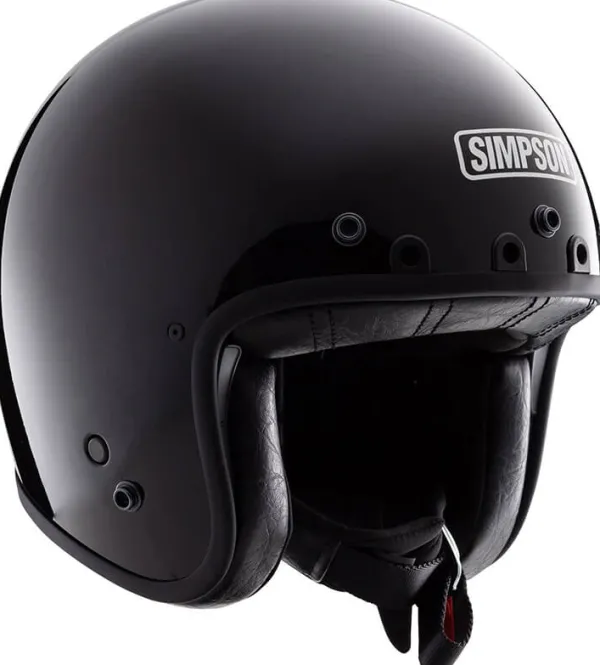 Simpson Chopper Solid Black 06> Jethelmen
