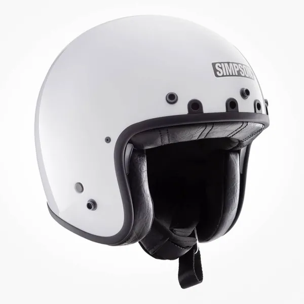 Simpson Chopper Solid White 06> Jethelmen