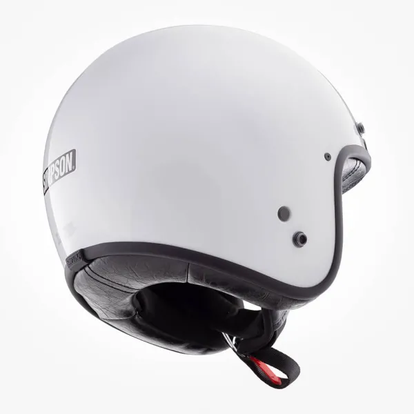 Simpson Chopper Solid White 06> Jethelmen