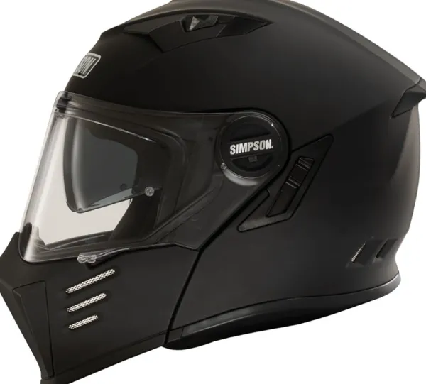 Simpson Darksome Matt Black 06> Systeemhelmen|Helmen Met Zonnevizier