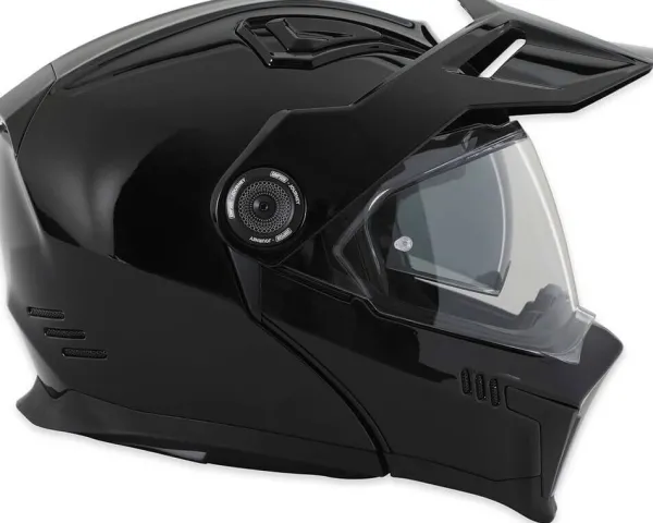 Simpson Journey Solid Black Metal 06> Adventure Helmen|Systeemhelmen