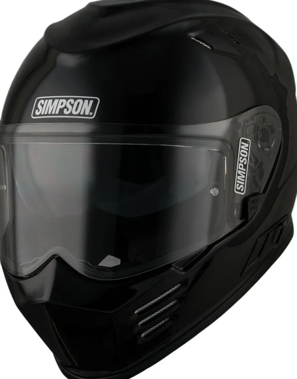 Simpson Venom Black Metal 06> Integraalhelmen|Helmen Met Zonnevizier