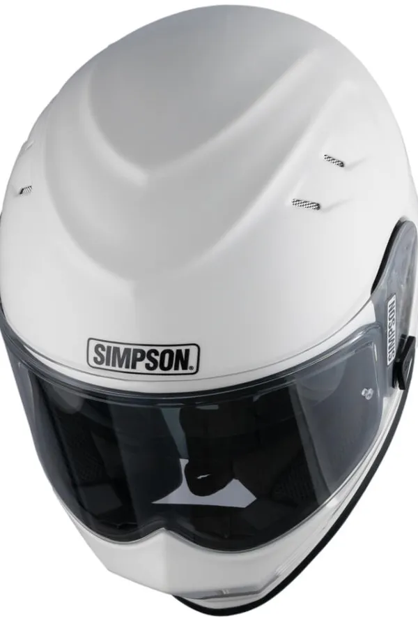 Simpson Venom White 06> Integraalhelmen|Helmen Met Zonnevizier