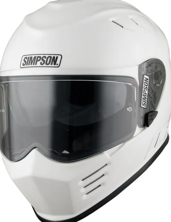 Simpson Venom White 06> Integraalhelmen|Helmen Met Zonnevizier
