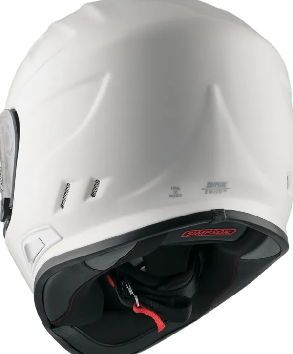 Simpson Venom White 06> Integraalhelmen|Helmen Met Zonnevizier