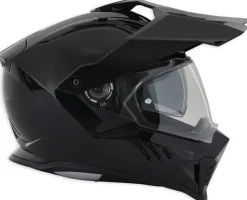 Simpson Xcursion Solid Black Metal 06> Adventure Helmen|Integraalhelmen