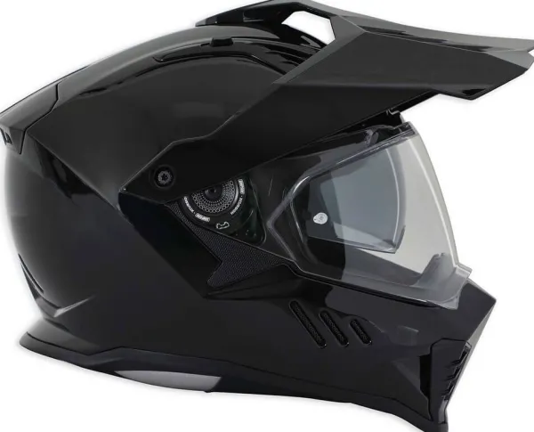 Simpson Xcursion Solid Black Metal 06> Adventure Helmen|Integraalhelmen