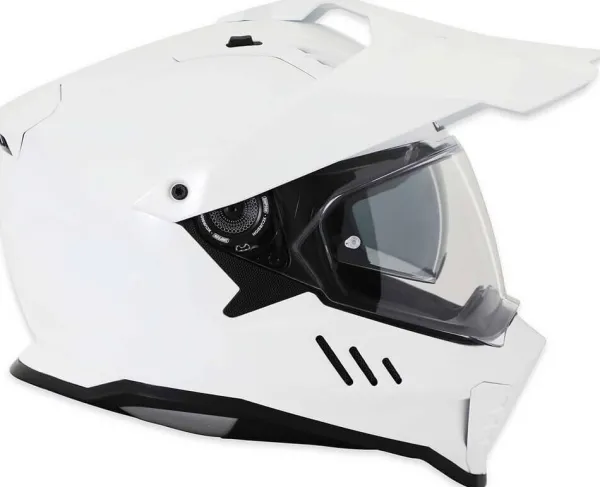 Simpson Xcursion Solid White 06> Adventure Helmen|Integraalhelmen