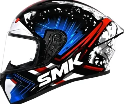 SMK Stellar Flare Black/Blue> Integraalhelmen