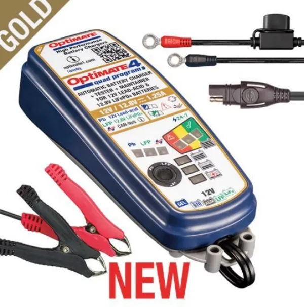 Optimate Tecmate 4 Quad Gold Acculader> Motor Accessoires