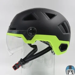 VITO E-Light + Vizier Matt Black/Fluo> Fietshelmen