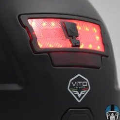 VITO E-Light + Vizier Matt Black/Fluo> Fietshelmen