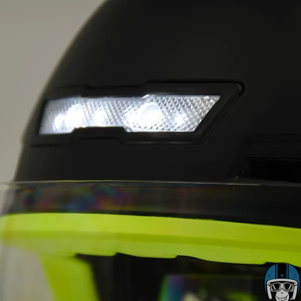 VITO E-Light + Vizier Matt Black/Fluo> Fietshelmen