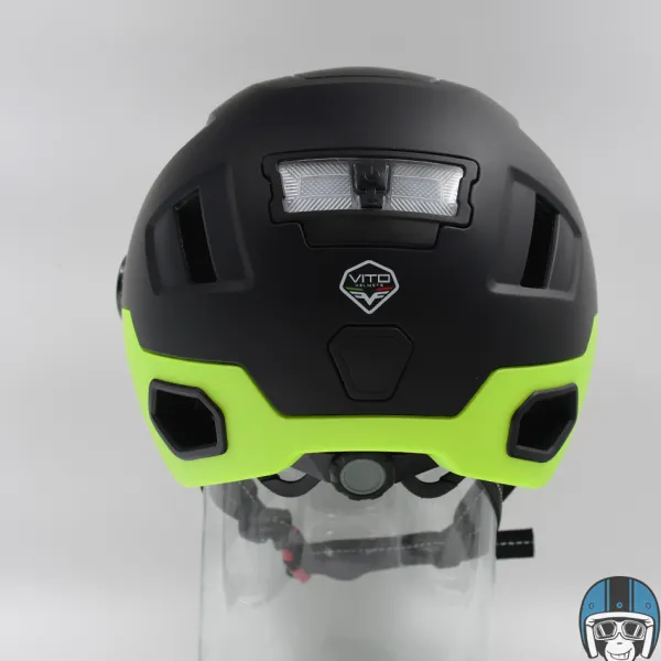 VITO E-Light + Vizier Matt Black/Fluo> Fietshelmen