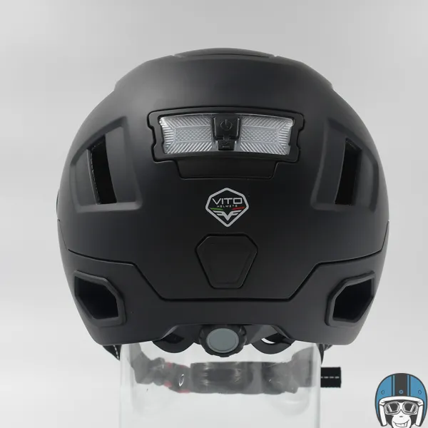 VITO E-Light + Vizier Matt Black> Fietshelmen