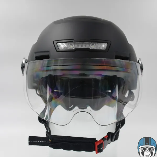 VITO E-Light + Vizier Matt Black> Fietshelmen