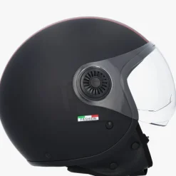 VITO Jet Loreto Fashion Mat Zwart>DAMES Vespa Helmen|Jethelmen